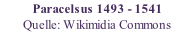 Paracelsus 1493 - 1541 Quelle: Wikimidia Commons